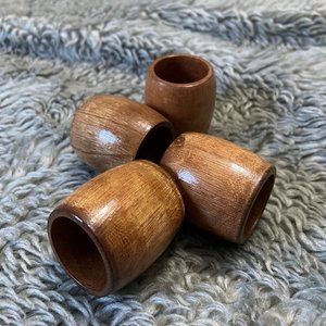 🎉Wooden Napkin Rings (set of 4)